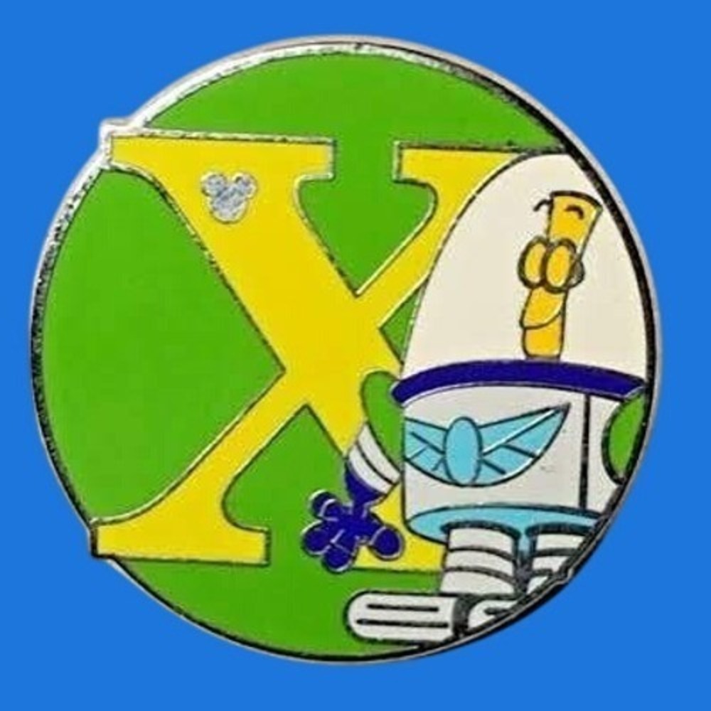 Disney Pixar Toy Story Buzz Lightyear XR Space Ranger Enamel Pin Green Yellow X
